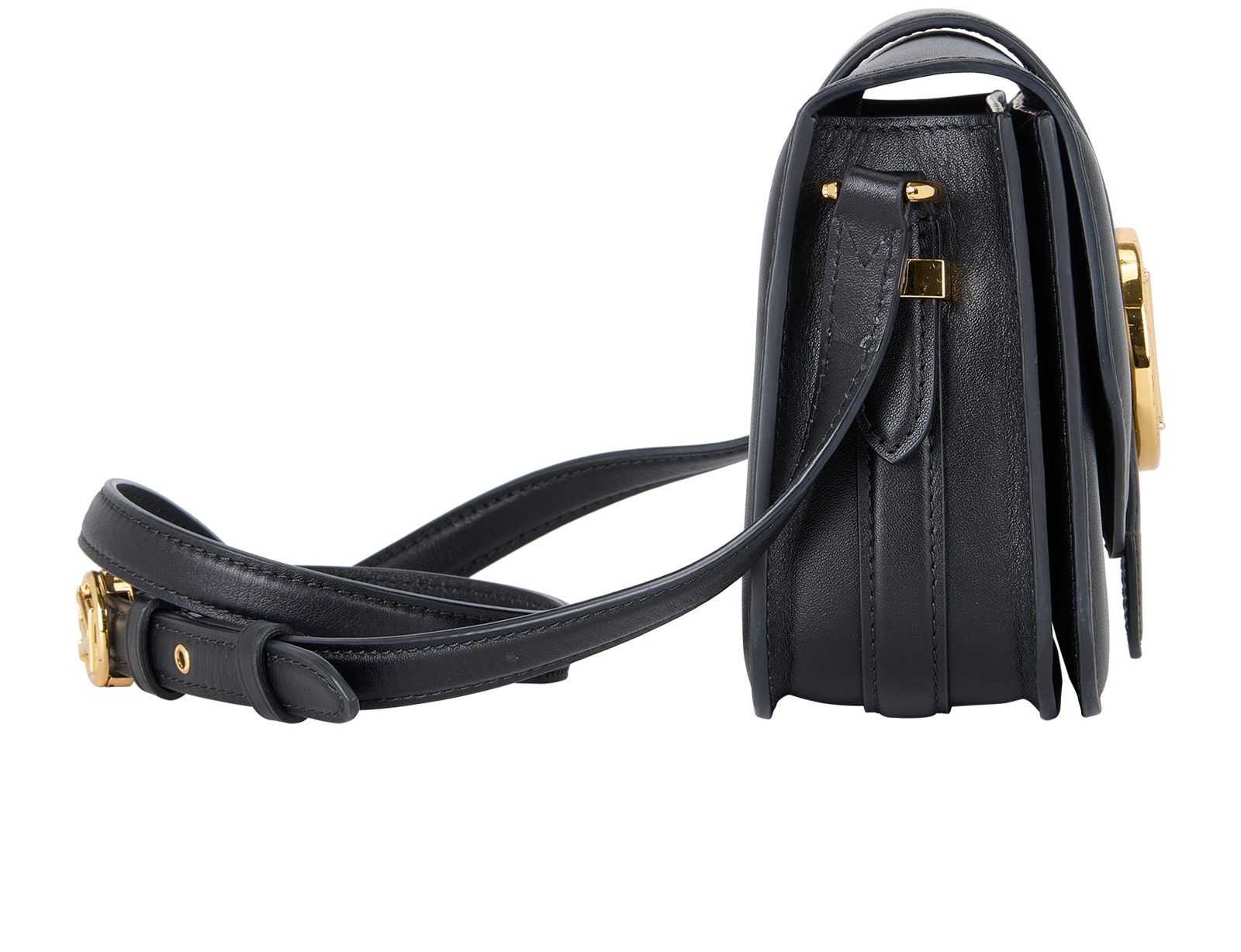 Pont 9, &pound;1,500, Handbags, Black, Leather, Side view